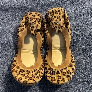 Yosi Samra leopard foldable flats